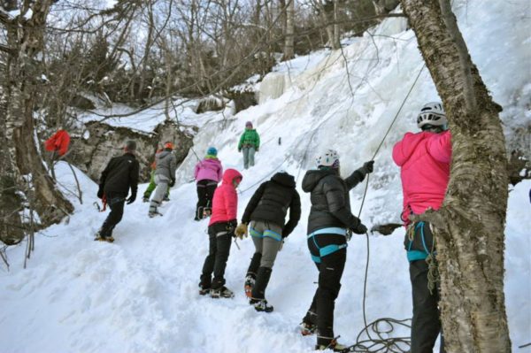 Affinity Space & Non-Binary Intro to Ice Climbing